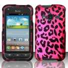 Hard Plastic Snap On Case Cover for Samsung Galaxy Rugby Pro i547 (AT&T) – Hot Pink Leopard