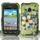 Hard Plastic Snap On Case Cover for Samsung Galaxy Rugby Pro i547 (AT&T) – Flowers & Butterfly