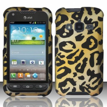 Hard Plastic Snap On Case Cover for Samsung Galaxy Rugby Pro i547 (AT&T) &acirc;�� Golden Cheetah