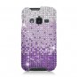 Hard Plastic Snap On Bling Case Cover for Samsung Galaxy Rugby Pro i547 (AT&T) &acirc;�� Purple Waterfall