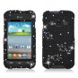 Hard Plastic Snap On Bling Case Cover for Samsung Galaxy Rugby Pro i547 (AT&T) &acirc;�� Black Diamond