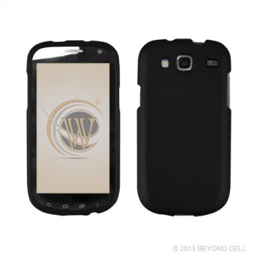 Hard Plastic Snap On Case Cover for Samsung Godiva i425 (Verizon) - Black
