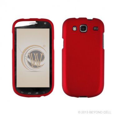 Hard Plastic Snap On Case Cover for Samsung Godiva i425 (Verizon) - Red