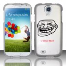 Hard Plastic Rubberized Snap On Case Cover for Samsung Galaxy S4 IV i9500 – U Mad Bro?