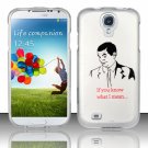 Hard Plastic Rubberized Snap On Case Cover for Samsung Galaxy S4 IV i9500 – If You Know!!!