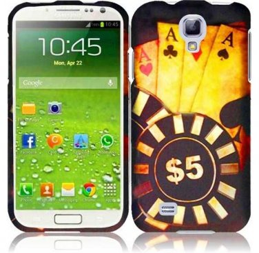 Hard Plastic Rubberized Snap On Case Cover for Samsung Galaxy S4 IV i9500 &acirc;�� Ace Poker