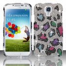 Hard Plastic Snap On Bling Case Cover for Samsung Galaxy S4 IV i9500 – Rainbow Leopard