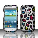 Hard Plastic Snap On Matte Case Cover for Samsung Galaxy Mini i8190 (AT&T) – Rainbow Leopard