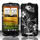 Hard Plastic Snap On Rubberized Design Case Cover for HTC One VX (AT&T) – Midnight Garden