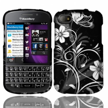Hard Plastic Snap On Case Cover for Blackberry Q10 (AT&T/Sprint/T-Mobile/Verizon) - Midnight Garden