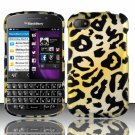 Hard Plastic Snap On Case Cover for Blackberry Q10 (AT&T/Sprint/T-Mobile/Verizon) - Golden Cheetah
