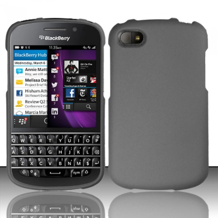 Hard Plastic Snap On Case Cover Blackberry Q10 (AT&T/Sprint/TMobile