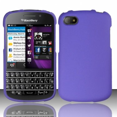 Hard Plastic Snap On Case Cover Blackberry Q10 (AT&T/Sprint/T-Mobile/Verizon) - Purple