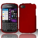 Hard Plastic Snap On Case Cover Blackberry Q10 (AT&T/Sprint/T-Mobile/Verizon) - Red