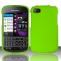 Hard Plastic Snap On Case Cover Blackberry Q10 (AT&T/Sprint/T-Mobile/Verizon) - Neon Green