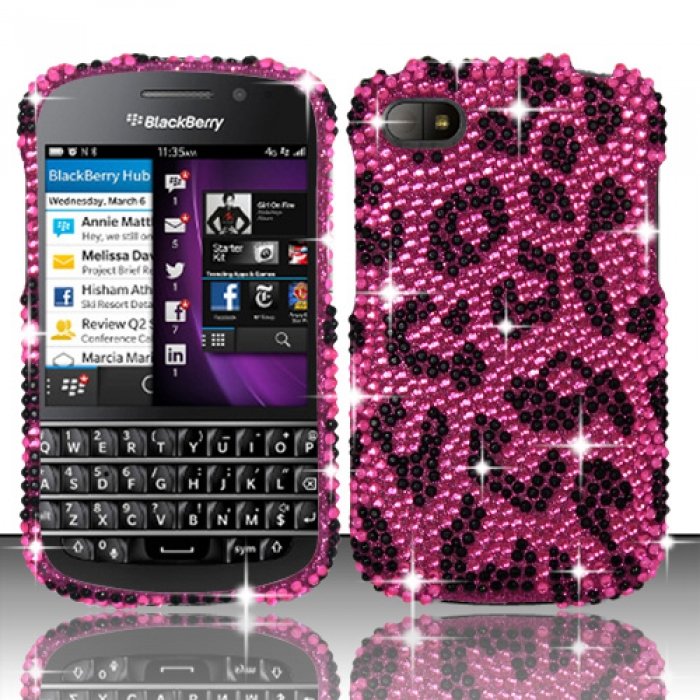 Hard Plastic Snap On Bling Case for Blackberry Q10 (AT&T/Sprint/T ...