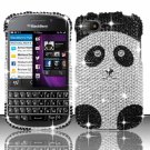 Hard Plastic Snap On Bling Case Cover Blackberry Q10 (AT&T/Sprint/T-Mobile/Verizon) - Panda Bear