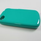 Turquoise Soft TPU Gel Skin Case Cover Blackberry Q10 (AT&T/Sprint/T-Mobile/Verizon) w/ LCD Guard