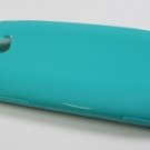 Turquoise Soft TPU Gel Skin Case Cover for HTC Windows Phone 8X w/ Screen Protector