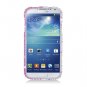 Hard Plastic Snap On Bling Case Cover for Samsung Galaxy S4 IV i9500 &acirc;�� Silver & Pink