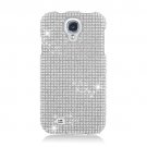 Hard Plastic Snap On Bling Case Cover for Samsung Galaxy S4 IV i9500 – Silver