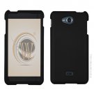 Hard Plastic Rubberized Snap On Case Cover for LG Spirit 4G MS870 (MetroPCS) - Black