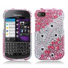 Hard Plastic Snap On Bling Case Cover for Blackberry Q10 (AT&T/Sprint/T-Mobile/Verizon) - Pink Layer
