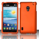 New Cell Phone Case Cover Snap On for LG Lucid 2 VS870 (Verizon) - Orange + Screen Protector