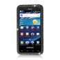 Hard Plastic Bling Rhinestone Design Case Cover for Samsung Captivate Glide 4G - Black