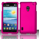 Cell Phone Case Cover Hard Plastic Snap On for LG Lucid 2 VS870 (Verizon) - Rose Pink