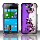 Cell Phone Case Cover Hard Plastic Snap On for Samsung  ATIV S T899m (T-Mobile) - Purple Vines
