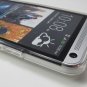 Frosted Clear Soft TPU Gel Skin Case Cover for HTC One M7 (AT&T/T-Mobile/Sprint)