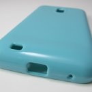 Aqua Turquoise Soft TPU Gel Case Cover for Samsung Galaxy S2 II Epic 4G Touch (Sprint) w/ LCD Guard