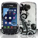 Cell Phone Case Cover Hard Plastic Snap On for Pantech Marauder ADR910L (Verizon) - Black Vines