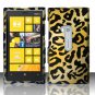 Cell Phone Case Cover Hard Plastic Snap On for Nokia Lumia 920 (AT&T) – Golden Cheetah