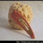 Crocheted small rose - peach