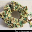 Crocheted scrunchie - forest green