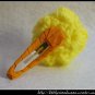 Crocheted small rose - yellow