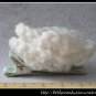 Crocheted small rose - white
