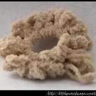 Crocheted scrunchie - champagne