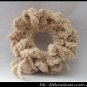 Crocheted scrunchie - champagne