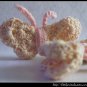 Crocheted butterfly - light pink