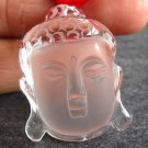 Rock crystal Buddha head pendant Quartz Feng Shui Free Gift Zi Wei Dou Shu Fortune-telling