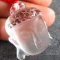 Rock crystal Buddha head pendant Quartz Feng Shui Free Gift Zi Wei Dou Shu Fortune-telling
