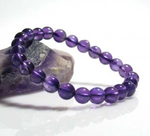 7mm Brazil Amethyst bracelet Feng Shui Free Gift Zi Wei Dou Shu Fortune-telling
