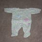 CARTERS JUST ONE YEAR Green Sleeper NB 0-3 M