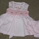 Girl Pink Dress 0-3M NB  EUC
