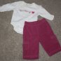 OLD NAVY Girls 2pc Set  0-3M NB
