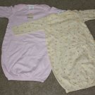 CARTERS GIRLS 2PC Sleeper Set 0-3M NB