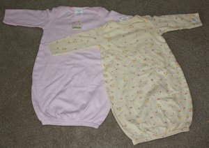 CARTERS GIRLS 2PC Sleeper Set 0-3M NB